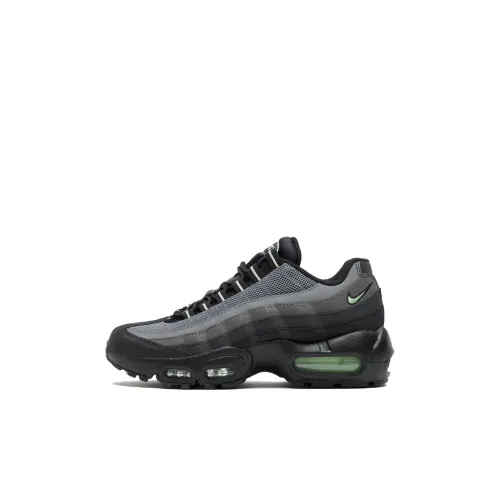 Nike Air Max 95 Устойчивые к истиранию низкие беговые кроссовки унисекс серого и черного цвета