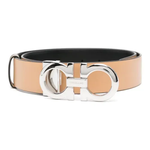 FERRAGAMO Естественный кожаный ремни для женщин коричневый ширина 2 см