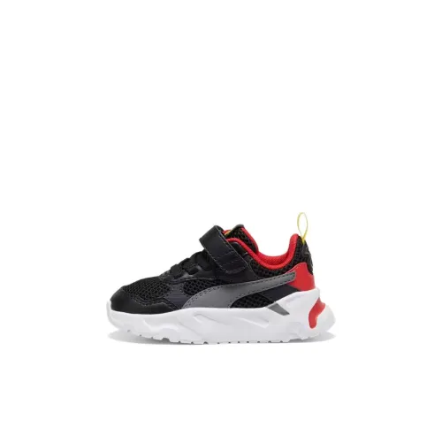 PUMA Scuderia Ferrari Trinity Низкий Топ Обувь для малышей Черный Красный Infant и Toddler
