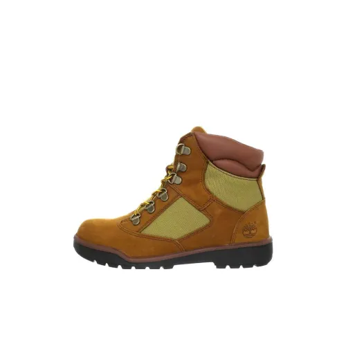 Timberland Field Boots Детская туристическая обувь MID Топ Коричневый Пре-школа