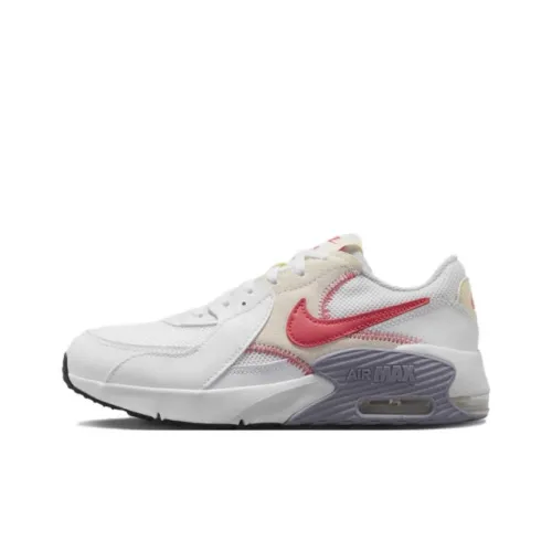 Nike Air Max Excee Low Топ Детские беговые кроссовки Белый Красный Подростки