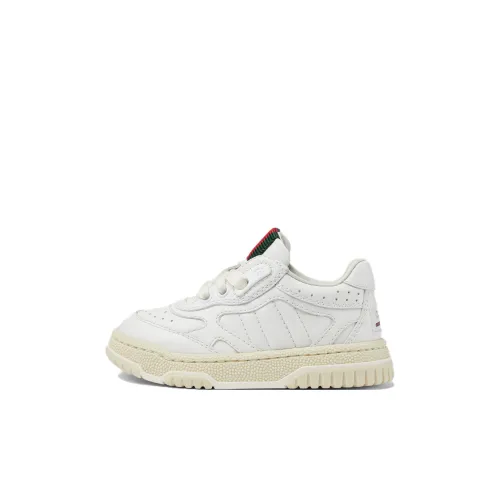 GUCCI RE Web Low Топ Детские Скейтбординги Белый Детский