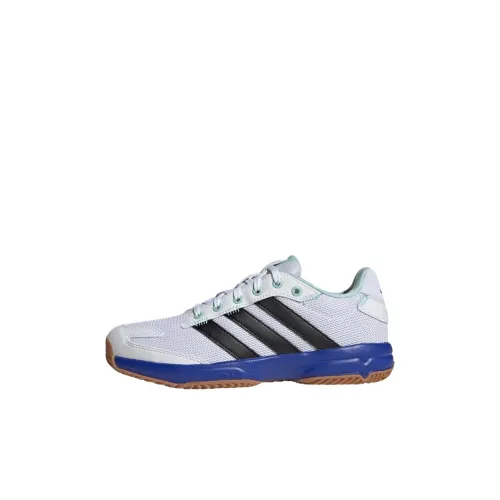 Adidas Stabile Slip Resistant Abrasion Resistant Детские кроссовки для тренировок Белый черный Детский