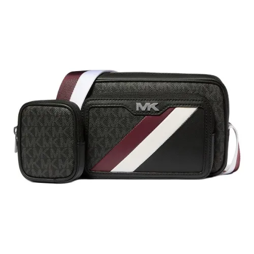 MICHAEL KORS Покрытый холст Camera Сумка Сумка через плечо Мужская Черная Красная