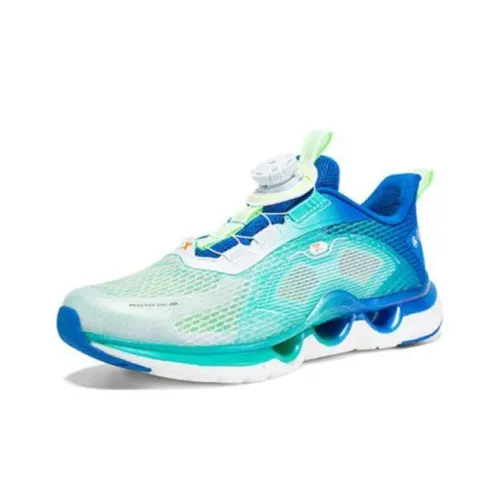 XTEP Амортизация SPIN 11,0 Звезда SPIN Low Топ Детские беговые кроссовки Сине-белый