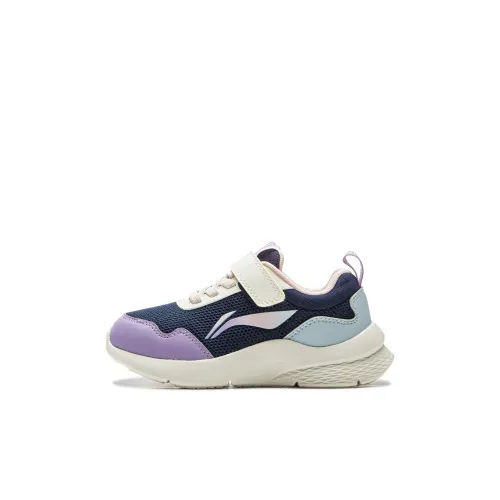 LINING YOUNG Анти-KICK Амортизация Низкий Топ Детские Лайфстайл Обувь Синий Малыши