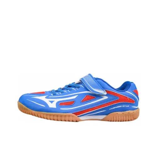 Mizuno Детская тренировочная обувь, низкий топ, синий, унисекс