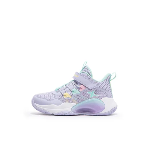 XTEP Детская баскетбольная обувь Low Top Фиолетовый Синий Фиолетовый Для дошкольников