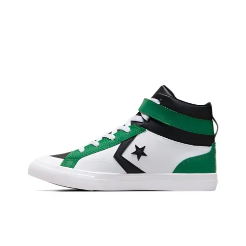 Конверс Pro Blaze Strap High Топ Детские Лайфстайл Обувь Белый Зеленый Черный Подростки