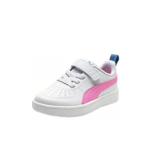 PUMA Низкий Топ Детский Скейтбординг Белый Розовый Синий для детей 3-7 лет