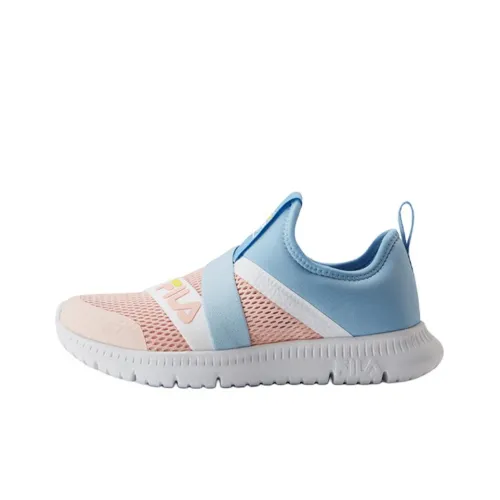 FILA KIDS Устойчивые к истиранию низкие кроссовки для тренировок для подростков синие и розовые