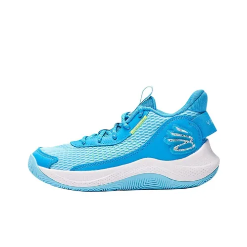 Under Armour Curry 3Z7 Детские баскетбольные кроссовки Low Топ Синий Унисекс