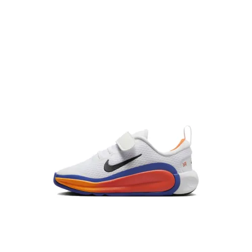 NIKE INFINITY Flow Дышащий Низкий Топ Детские Беговые Кроссовки Белый Синий Дети Возраст 3-7 Лет