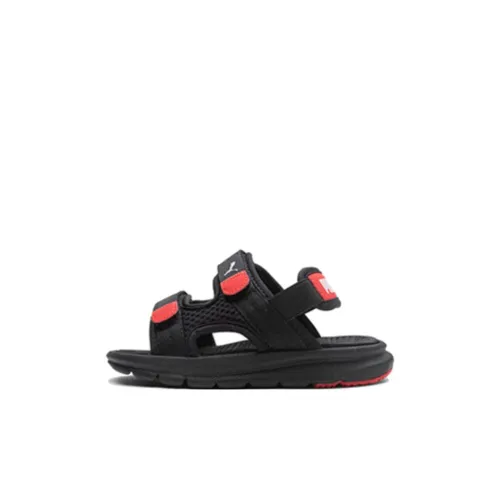 Предшкольные сандалии PUMA EVOLVE для детей черно-белые-красные