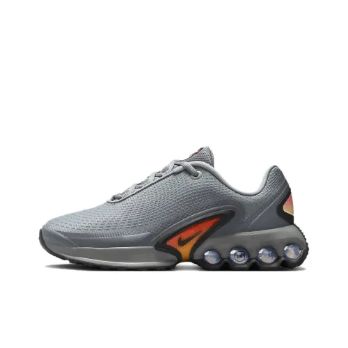 Nike Air Max Dn Детская Повседневная Обувь Низкий Топ Серый/Оранжевый Унисекс