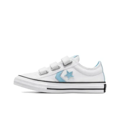 Converse Star Player 76 Детские Скейтбординги Низкий Топ Белый Синий Унисекс