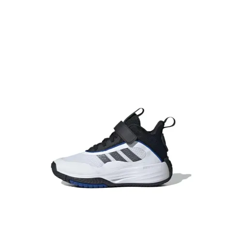 Adidas OwnTheGame Детские беговые кроссовки MID Топ Черный/Белый Kids
