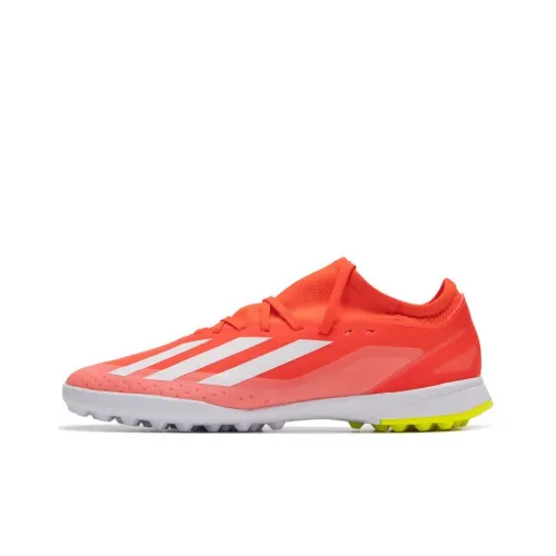 Adidas X Crazyfast.1 Детские футбольные бутсы, низкий топ, оранжево-красный/белый, унисекс