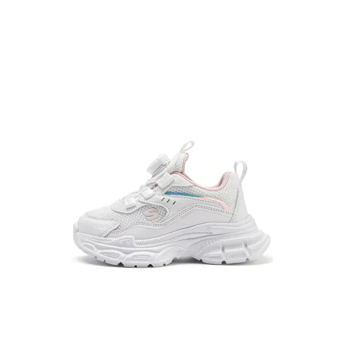 SNOOPY Slip-resistant Амортизация Устойчивость к истиранию Дышащий Поддержка MID Топ Детские беговые кроссовки Белый Розовый Детский