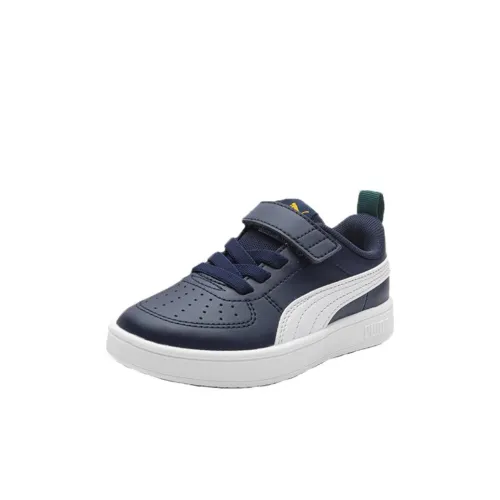 PUMA Детские Скейтбординги Низкие Топы Твид Синий/PUMA Белый Для Детей Дошкольный