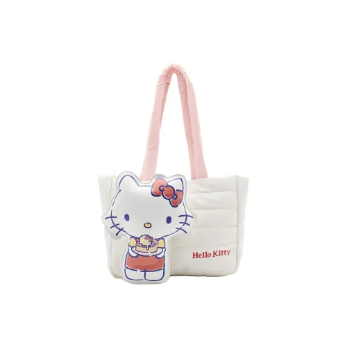 Санрио Hello Kitty Полиэстер Сумка-тоут Сумка через плечо Стандартная Унисекс Белая