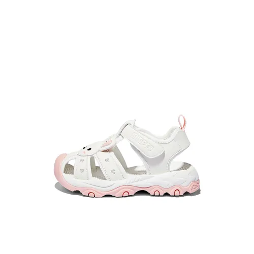 Snoffy Animistic Series Нескользящие Легкие Детские Сандалии Белые