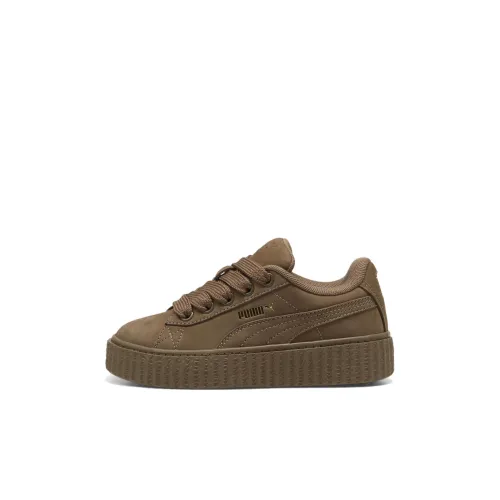 PUMA Creeper Phatty Детские Скейтбординги Низкий Топ Коричневый Для Дошкольников