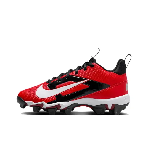 Nike Alpha Menace 4 GS Устойчивый к истиранию Дышащий Низкий Топ Детская Футбольная Обувь Красная Черная Подростки