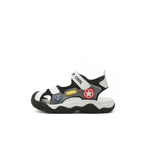 JEEP Удобный Универсальный Низкий Топ Детские Сандалии Черные Детские