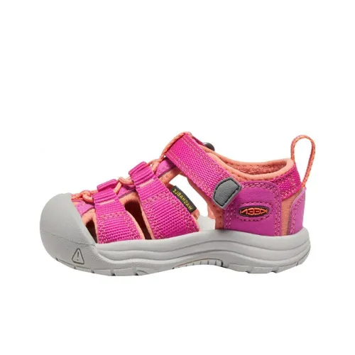 KEEN Newport H2 Амортизация Износостойкие Детские Сандалии Красно-розовые Подростки