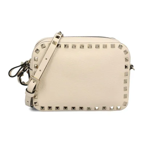 Valentino Кожа Сумка через плечо Женская Кремово-белая