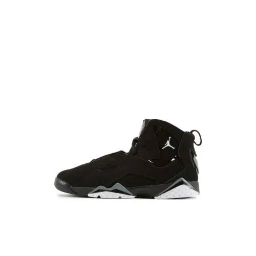 Джордан True Flight Детские баскетбольные кроссовки Высокий верх Черный Белый Черный Холодный серый Для дошкольников