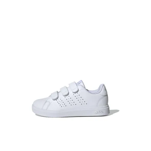 Adidas ADVANTAGE BASE 2,0 Противоскользящий Устойчивый к истиранию Низкий Топ Детские Скейтбординги Белый Детский