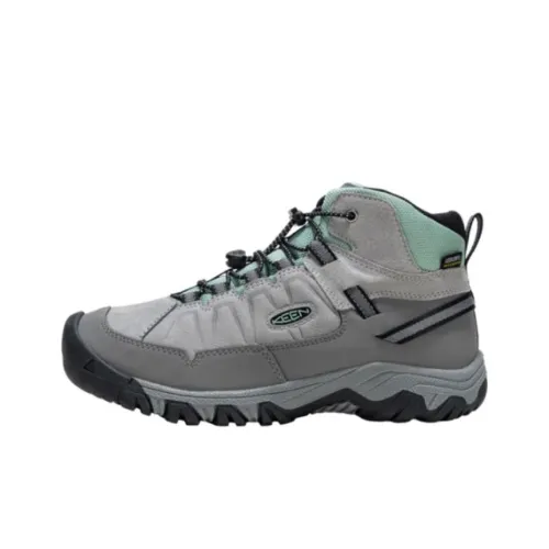 KEEN Targhee 4 Slip-Resistant Abrasion-Resistant High Top Детская Туристическая Обувь Серого Цвета