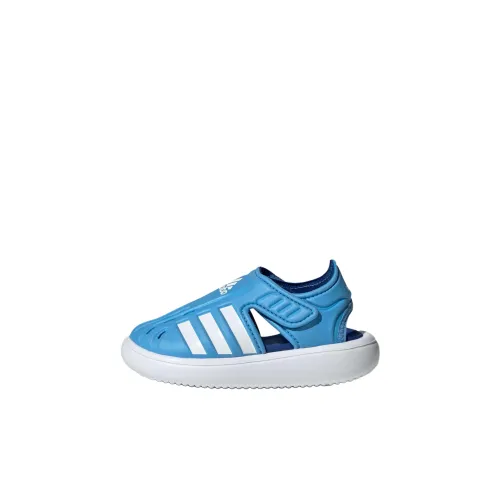 Adidas Водные сандалии Slip-resistant Anti KICK Амортизация Дышащий Низкий топ Обувь для малышей Синий Белый Infant And Toddler