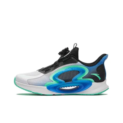 Antakids Ежемесячный противоскользящий амортизирующий абразионный устойчивый отскок низкий топ детская беговая обувь белый синий черный