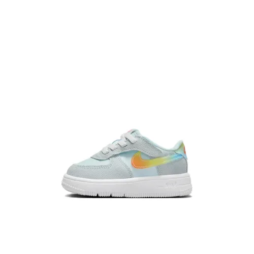 Nike Air Force 1 Slip Resistant Abrasion Resistant Низкий Топ Обувь для малышей Светло-синий Infant Wa Toddler