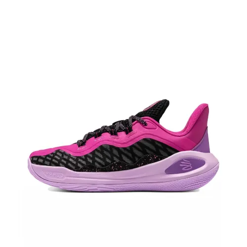 Under Armour Curry 11 Детские баскетбольные кроссовки Low Топ Фиолетовый Унисекс
