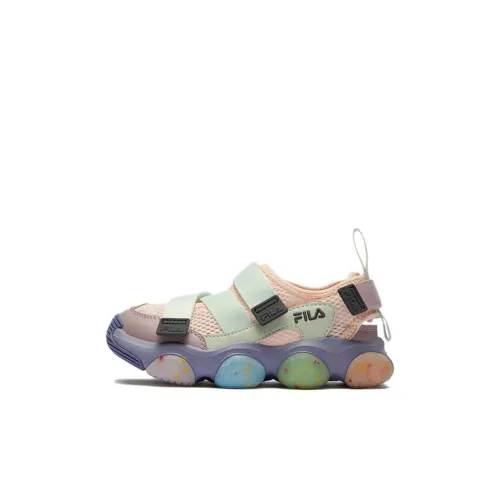 FILA KIDS Противоскользящие амортизирующие и дышащие детские сандалии жемчужно-розовые для детей 3-7 лет