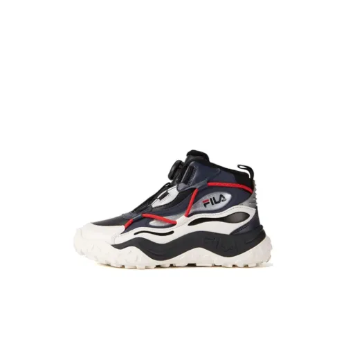 FILA KIDS Устойчивые к истиранию высокие детские ботинки черного цвета для детей