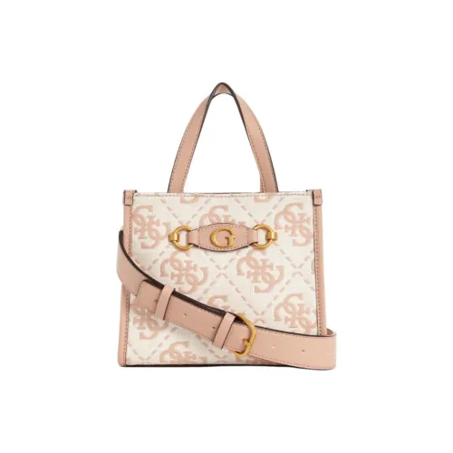GUESS Полиэстер Тоут Сумка Сумка для покупок Сумка через плечо Сумка Мини Женская Светлый Бежевый