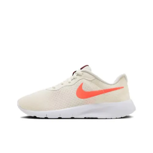 Nike Tanjun EasyOn Устойчивый к истиранию Дышащий Амортизирующий Низкий Топ Детская Беговая Обувь Бежевого Цвета