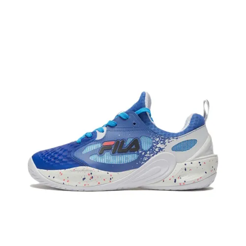 FILA KIDS BRAVE PARTITA Юбка Устойчивая к истиранию Низкий Топ Тренировочные Кроссовки для Подростков Синие Белые