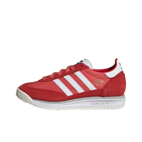 Adidas Originals SL 72 RS Slip-resistant Abrasion-resistant Kids Lifestyle Shoes Red Teenagers Adidas Originals SL 72 RS Противоскользящие Аbrasion-resistant Детские Lifestyle Обувь Красный Подростки
