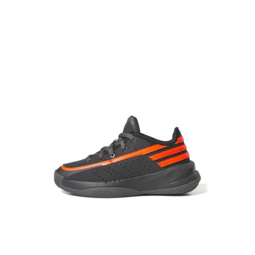 Adidas Front Court Low Баскетбольные кроссовки Топ Черный Оранжевый Детский