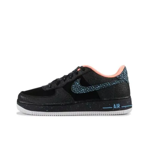 Nike Air Force 1 Anti KICK Wa Устойчивый к истиранию Низкий Топ Детские Скейтбординги Черный Подростки