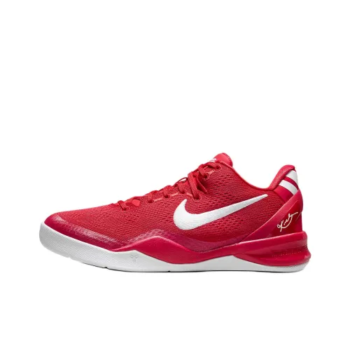 Nike Kobe 8 Slip-Resistant Anti-KICK Low Top Детские Баскетбольные Кроссовки Red