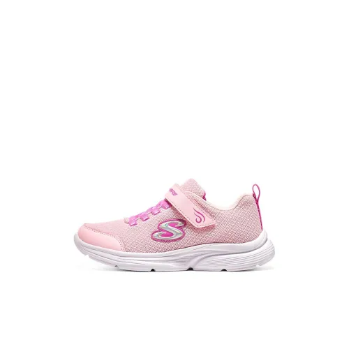 Skechers Kids Устойчивый к истиранию Дышащие Низкие Кеды для Детей Lifestyle Shoes Светло-розовые Детские
