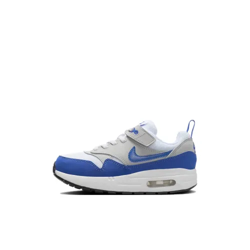 Nike Air Max 1 EasyOn Low Топ Детские беговые кроссовки Белый Синий Дети 3-7 лет