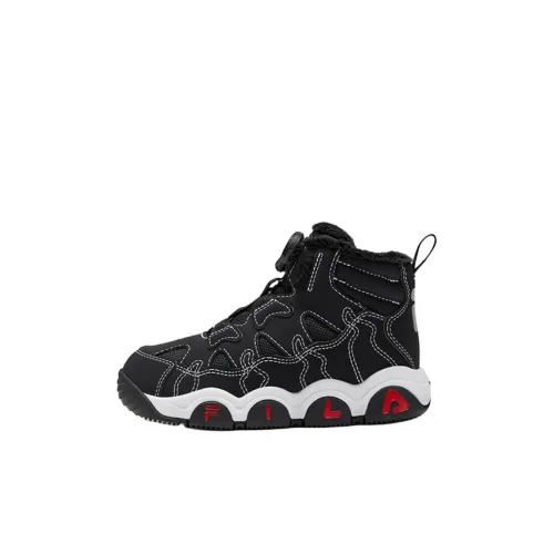 FILA KIDS Устойчивые к истиранию высокие детские ботинки черные для детей от 3 до 7 лет